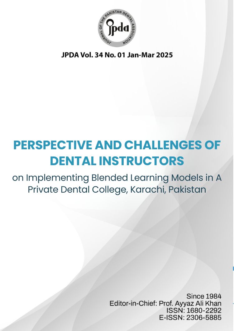 Journal of The Pakistan Dental Association